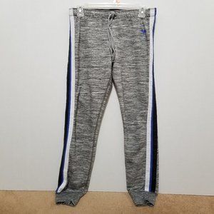 Victoria's Secret PINK sweatpants Small Limited Edition marl faux leather stripe